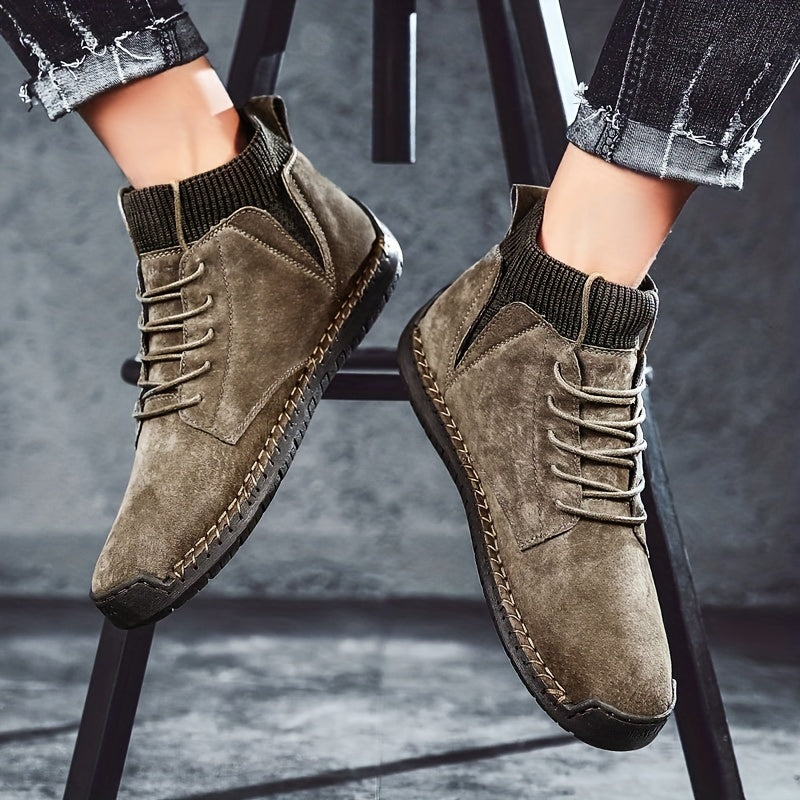 Ankle Boots Lace-up Sneakers, Comfortable And Breathable